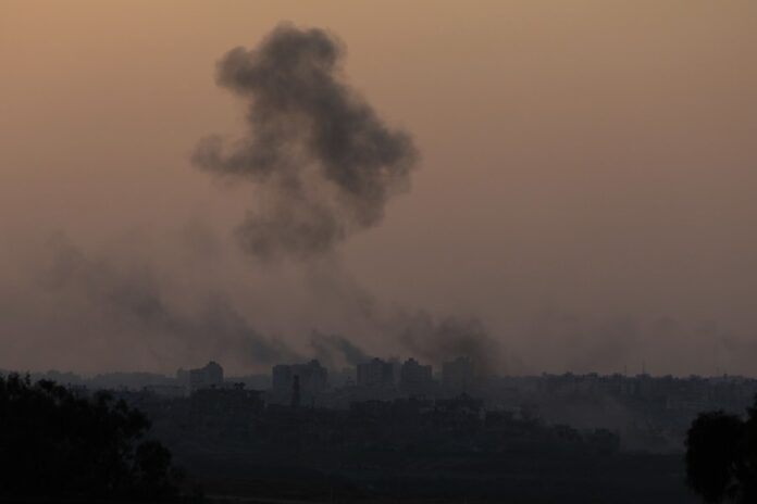 Israeli army on the Gaza border